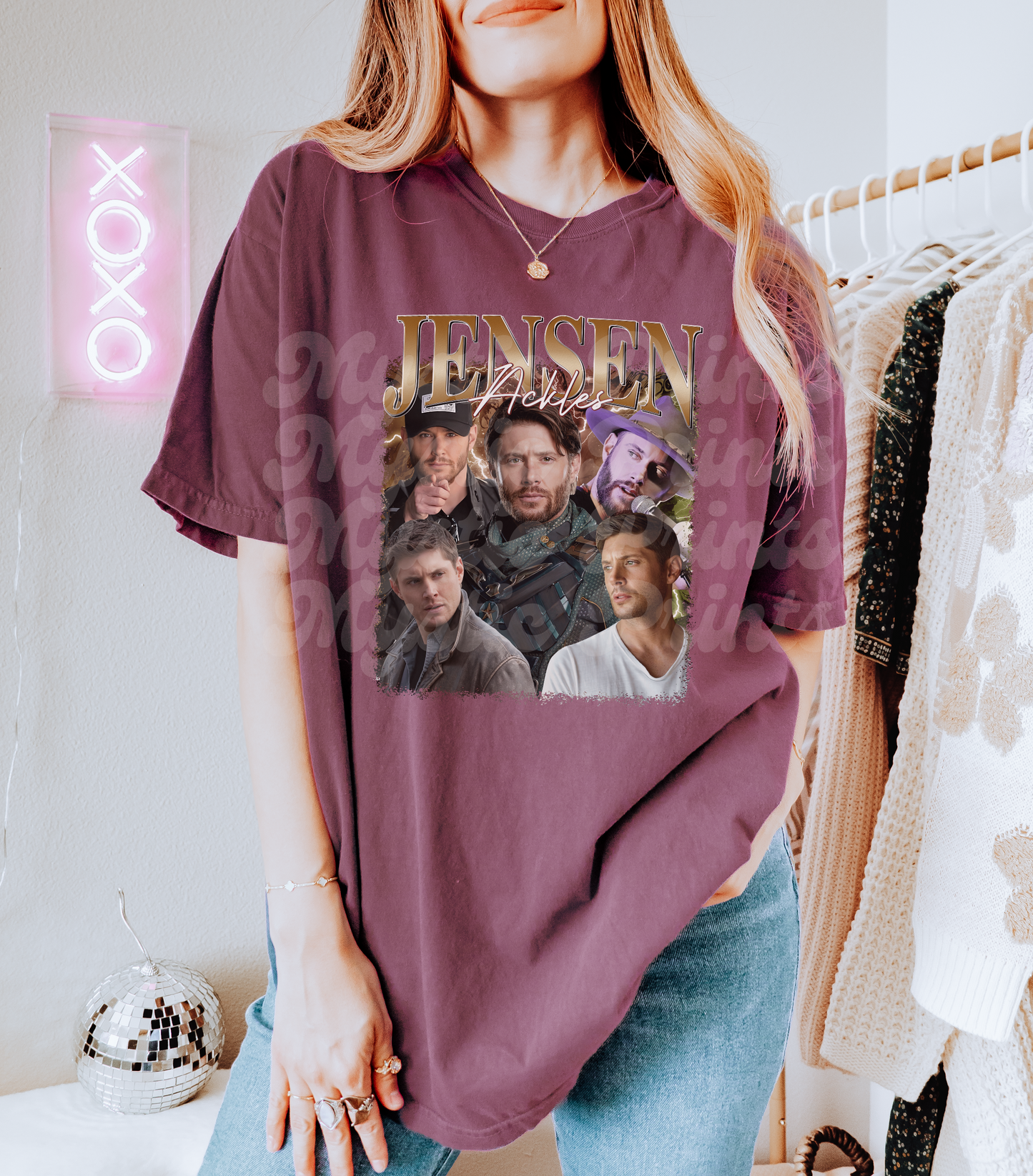 Jensen Ackles Rap Tee | Supernatural Vintage 90s 2000s Rapper Style Shirt | Dean Winchester Fan T-Shirt