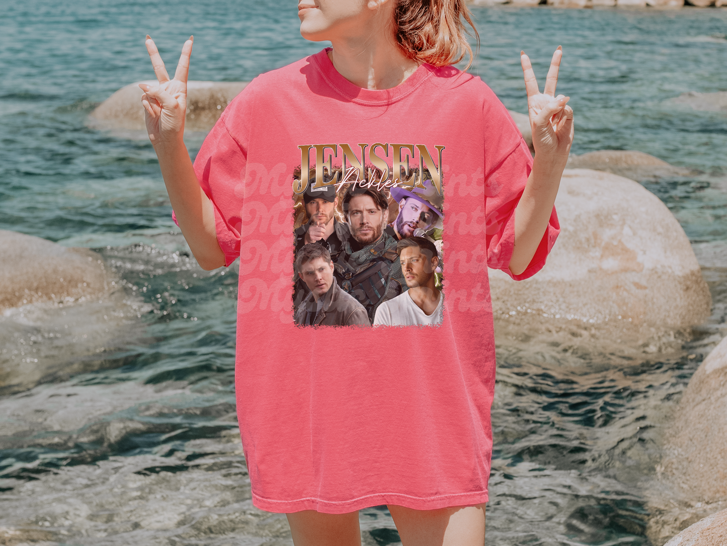 Jensen Ackles Rap Tee | Supernatural Vintage 90s 2000s Rapper Style Shirt | Dean Winchester Fan T-Shirt