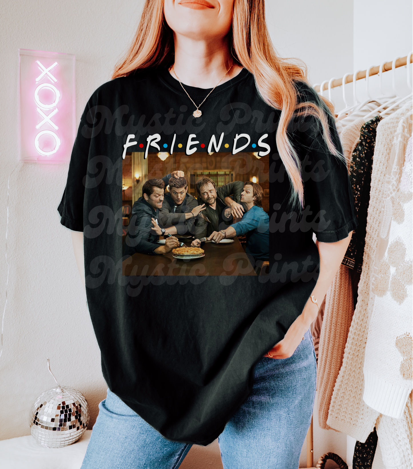 Supernatural T-Shirt – SPN & Friends Crossover Graphic Tee – Unisex Hunter & Friends Shirt