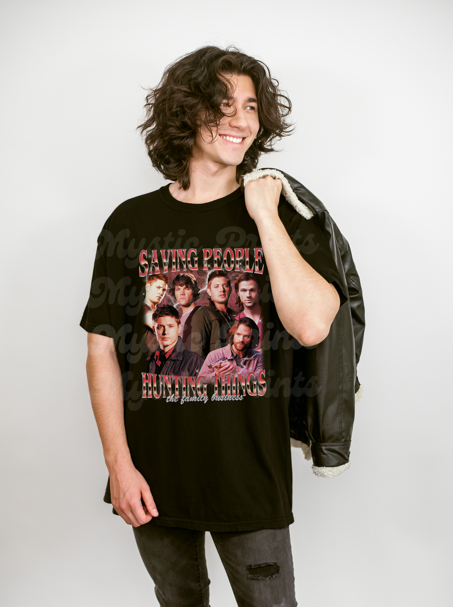 Supernatural Shirt – SPN Bootleg-Inspired Tee – Unisex Graphic T-Shirt – Vintage-Style Hunter Shirt