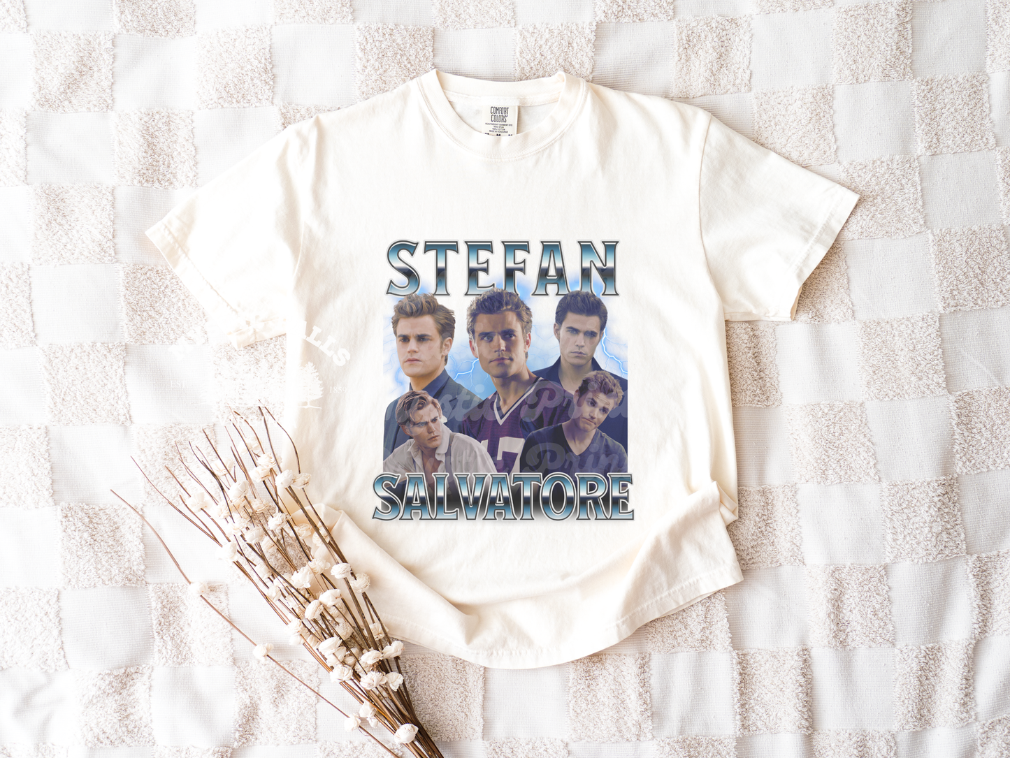 Vampire Diaries T-Shirt, Stefan Salvatore T-Shirt, Vintage Rap Tee Style, TVD Fan Merch, Unisex Soft Comfort Fit