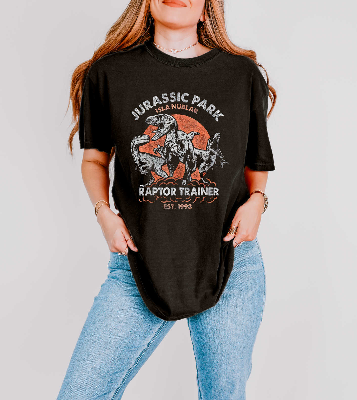 Raptor Trainer Shirt – Funny Dinosaur Graphic Tee – Unisex T-Rex Trainer Shirt – Jurassic-Inspired Tee