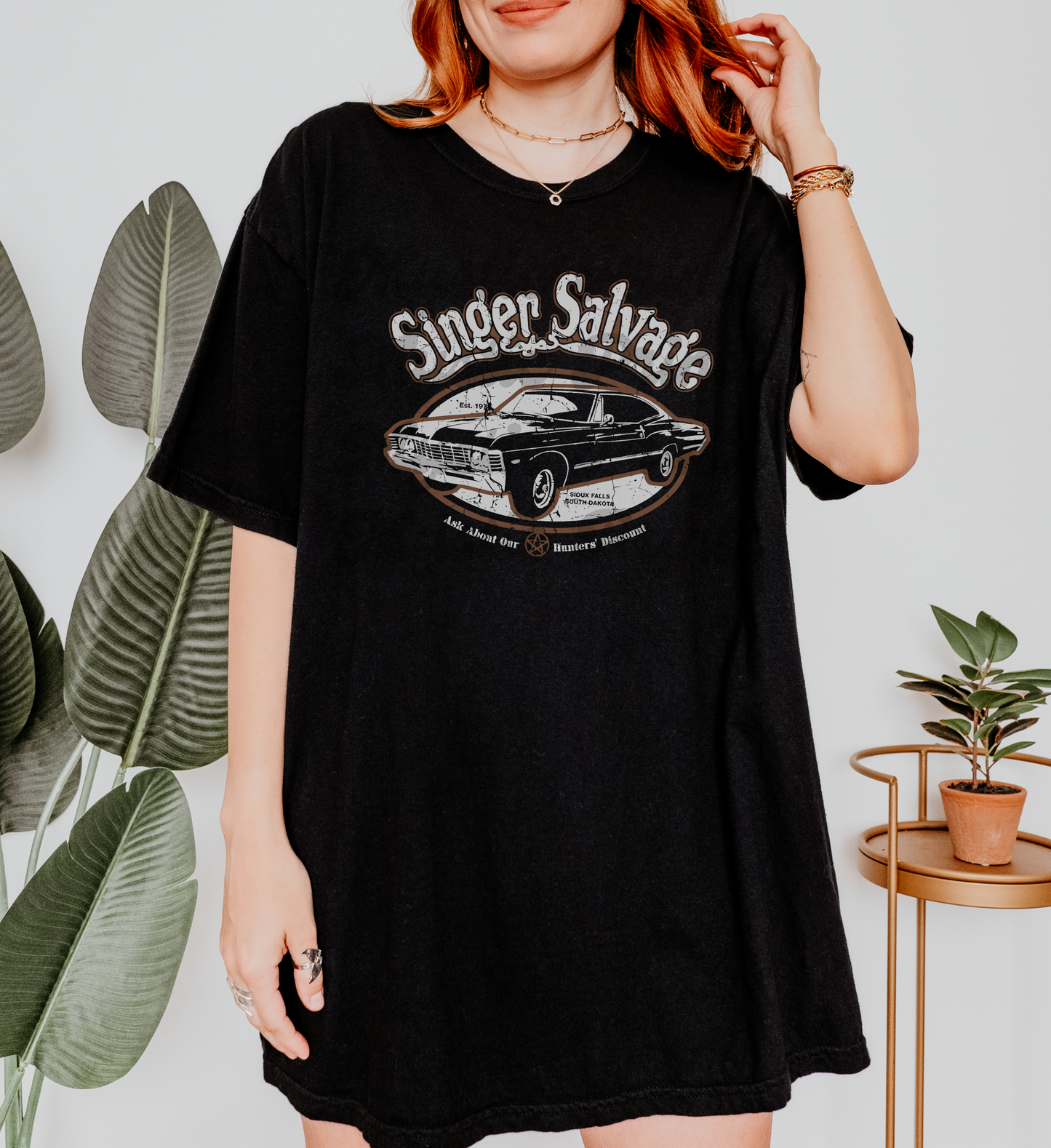 Singer Salvage Shirt | Supernatural Vintage Graphic Tee | SPN Hunter Retro Fan Merch
