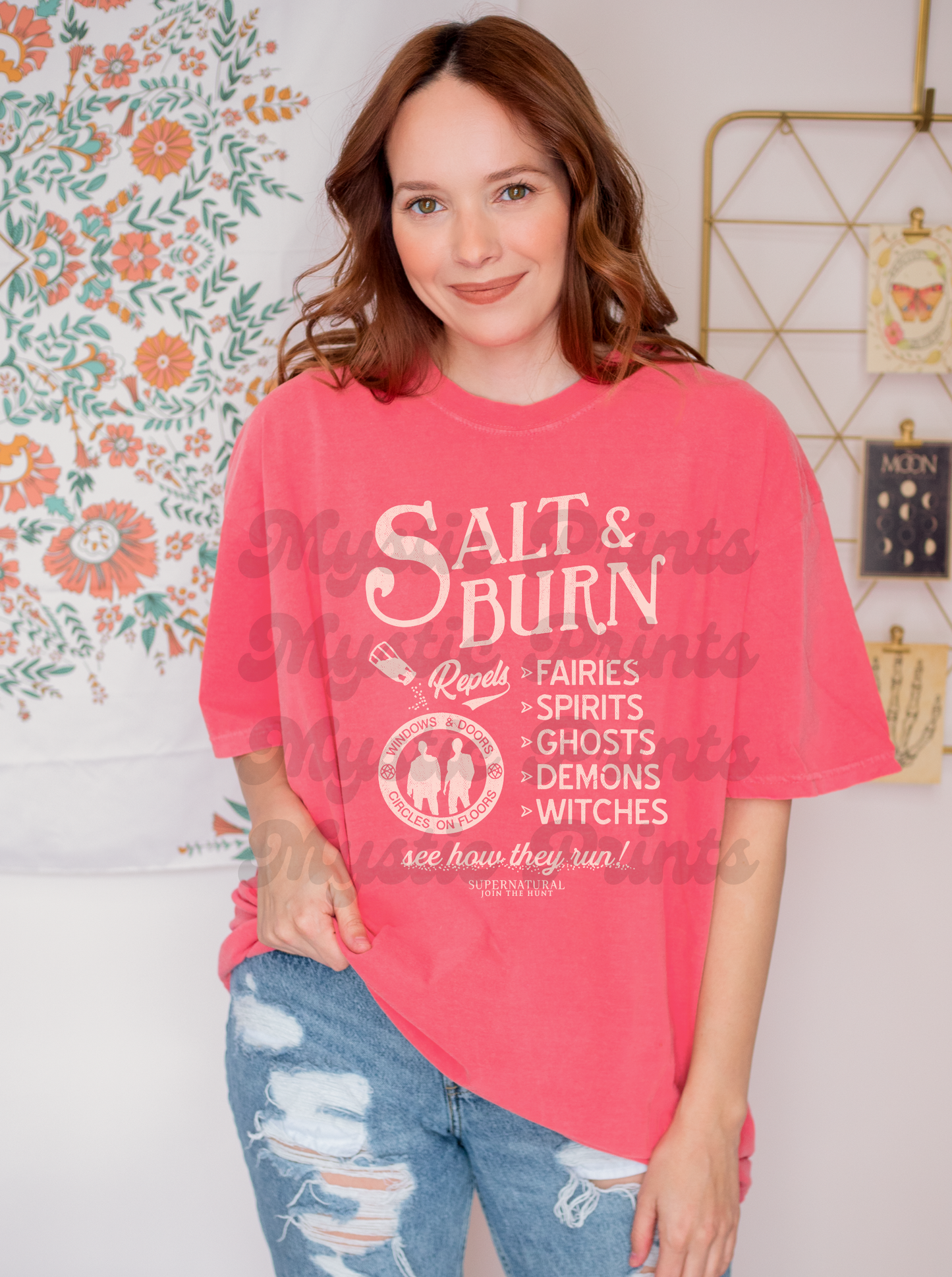 Salt & Burn Supernatural Shirt | SPN Hunting Graphic Tee | Winchester Brothers Fan Merch Gift