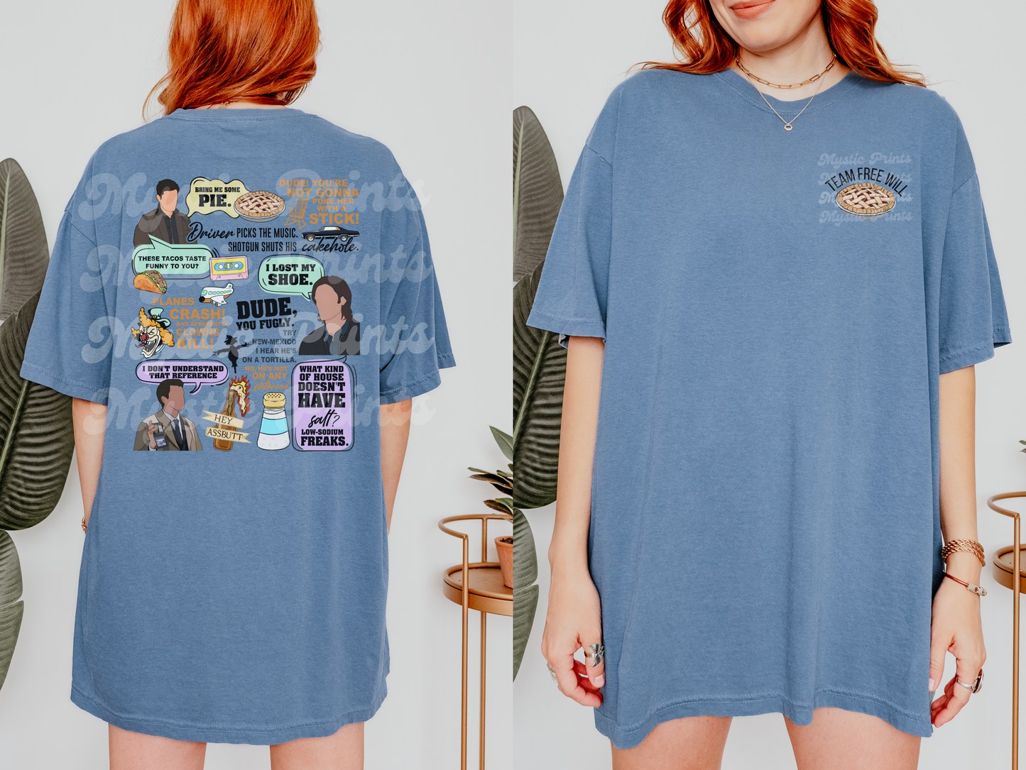 Team Free Will Shirt | Supernatural Quote Tee | Dean Sam Castiel Shirt | SPN Graphic Shirt | TFW Supernatural Gift | Comfort Colors Shirt