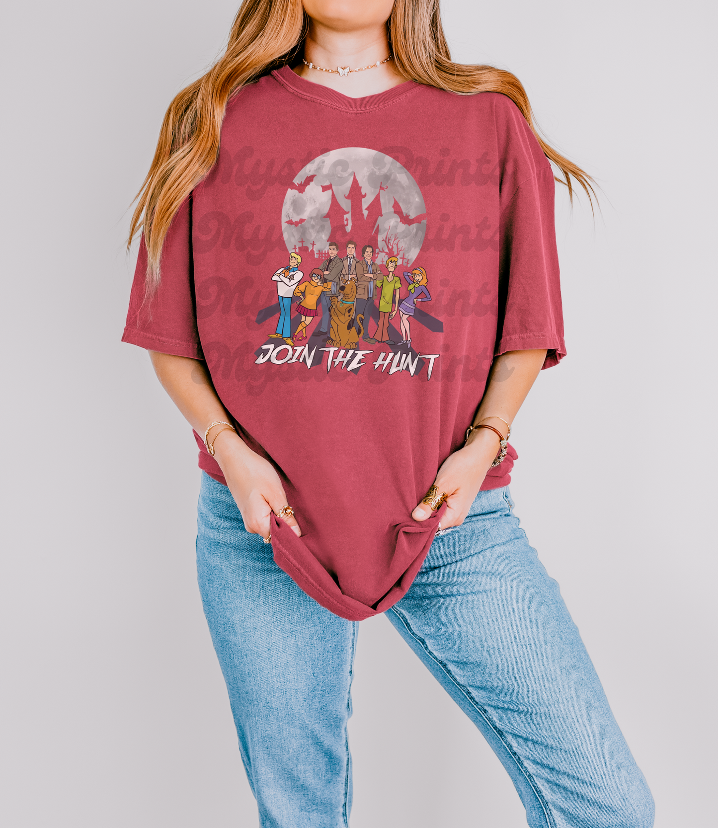Supernatural Shirt | Crossover Cartoon Hunters Shirt | Mystery Gang Inspired with Sam Dean Cas | Retro Mashup Fan Tee