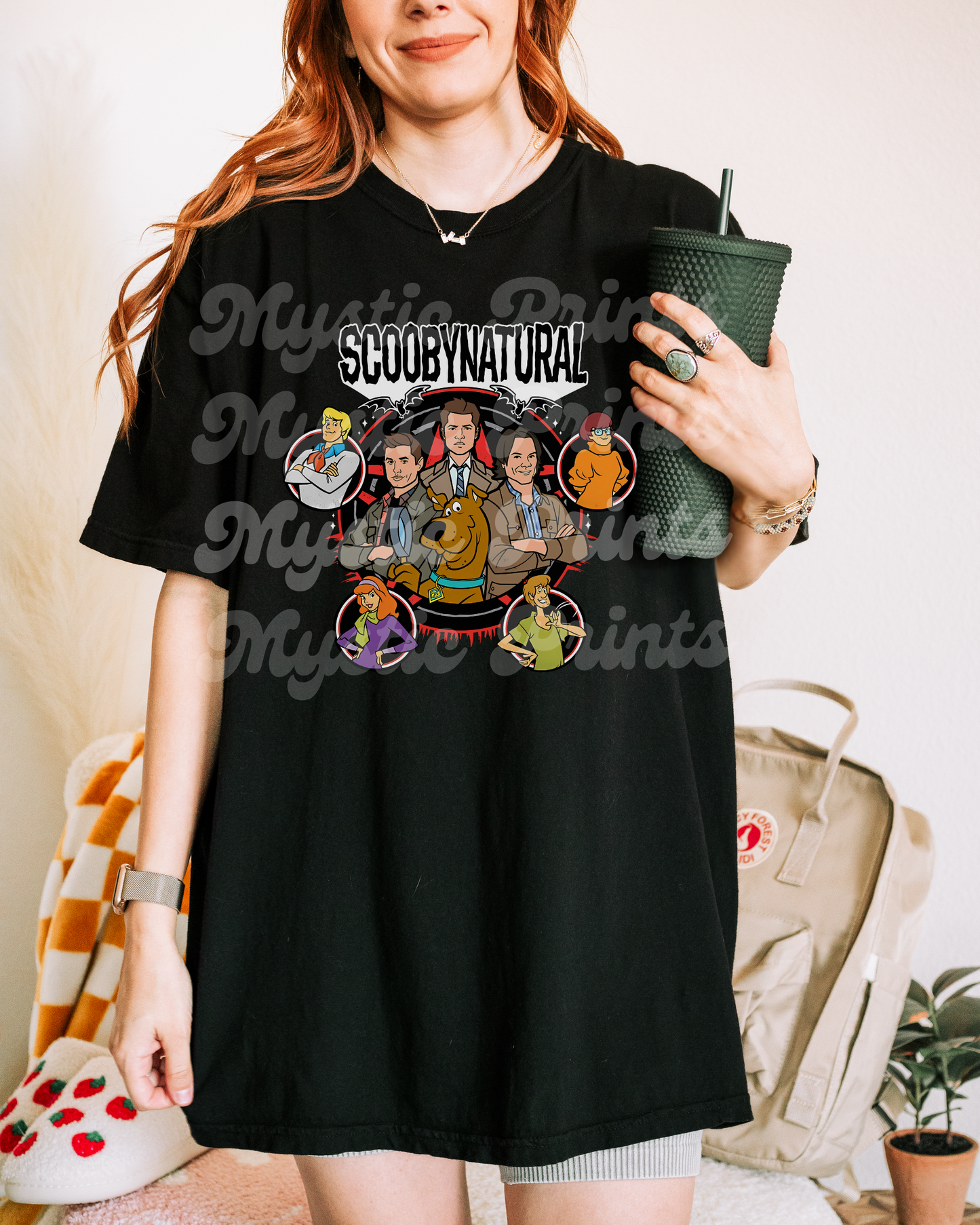 Supernatural T-Shirt, Cartoon Crossover Tee, 90's Cartoon T-Shirt, Supernatural Crossover Tee, Soft Unisex Fandom Shirt, Supernatural Fan Merch