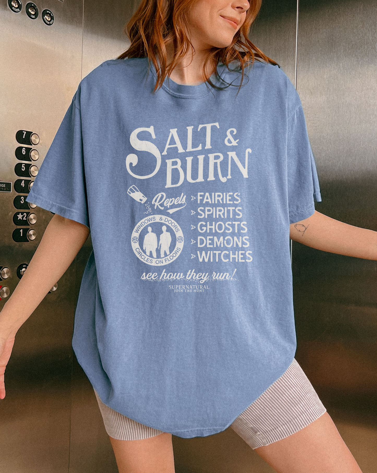 Salt & Burn Supernatural Shirt | SPN Hunting Graphic Tee | Winchester Brothers Fan Merch Gift