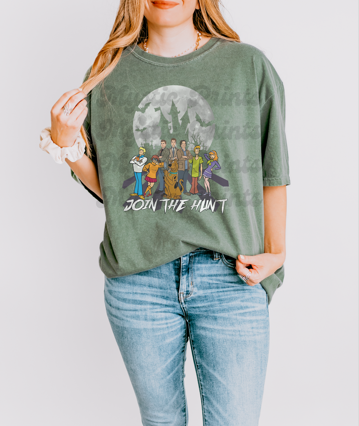Supernatural Shirt | Crossover Cartoon Hunters Shirt | Mystery Gang Inspired with Sam Dean Cas | Retro Mashup Fan Tee