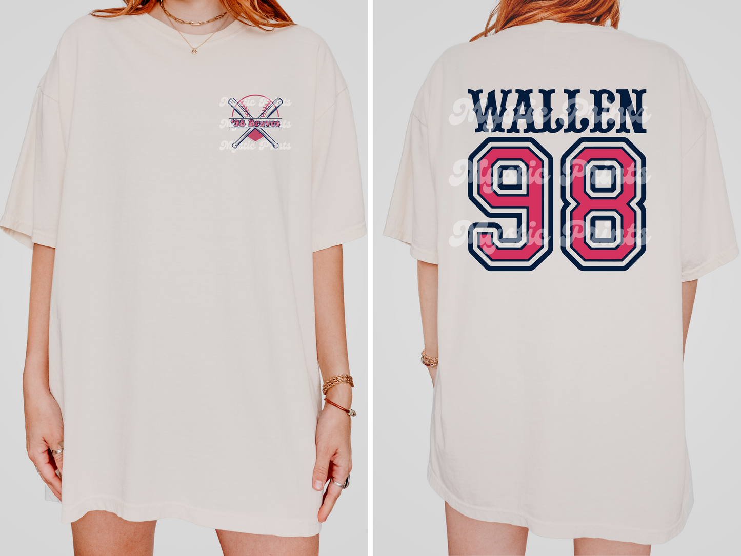98 Braves Inspired Country Music Shirt | Comfort Colors Tee for Country Concerts | Retro Southern Graphic Shirt