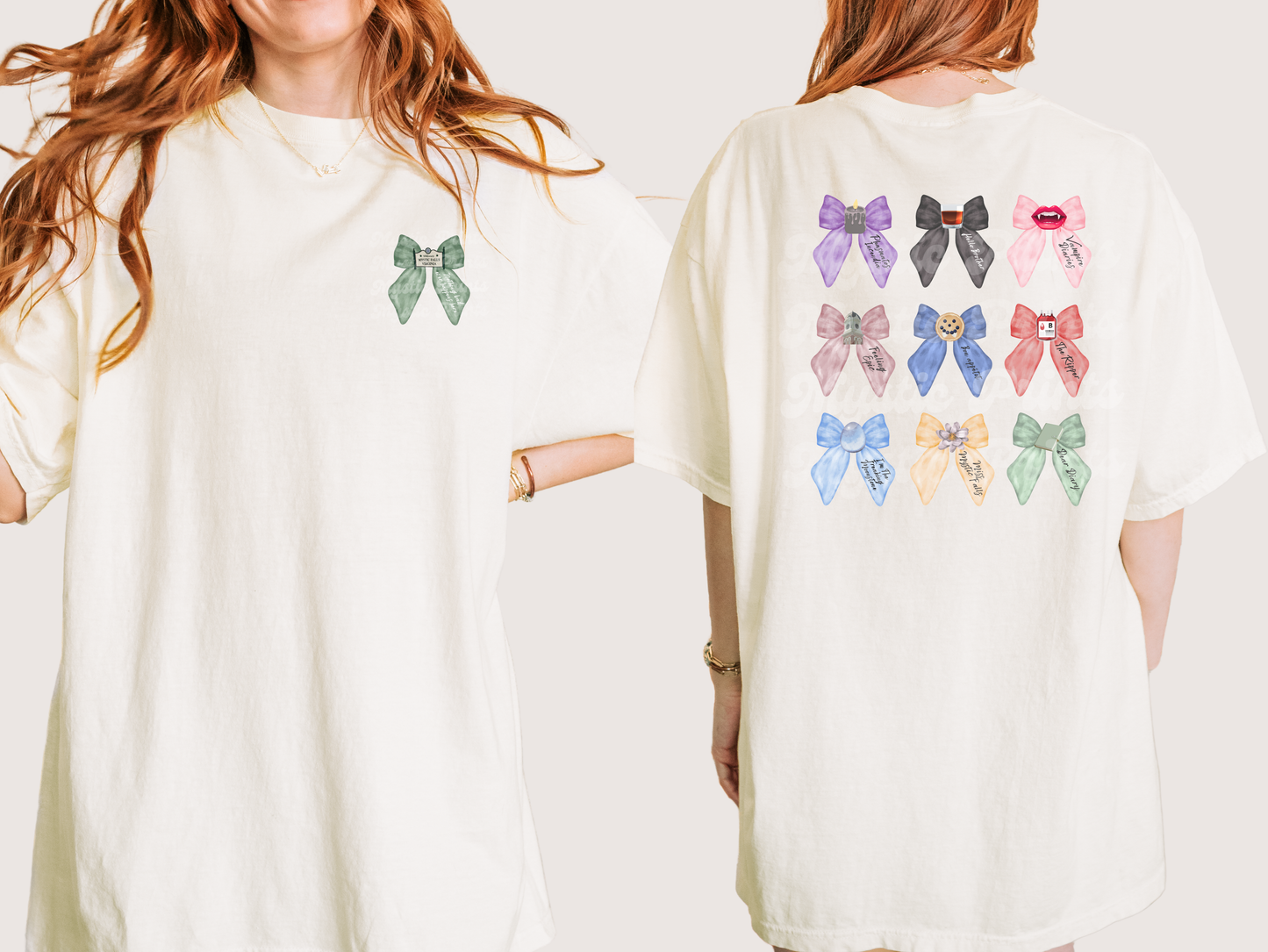 Vampire Diaries T-Shirt - Mystic Falls Bows Tee - TVD Merch - Mystic Falls Shirt - Mystic Falls Fan Art Tee