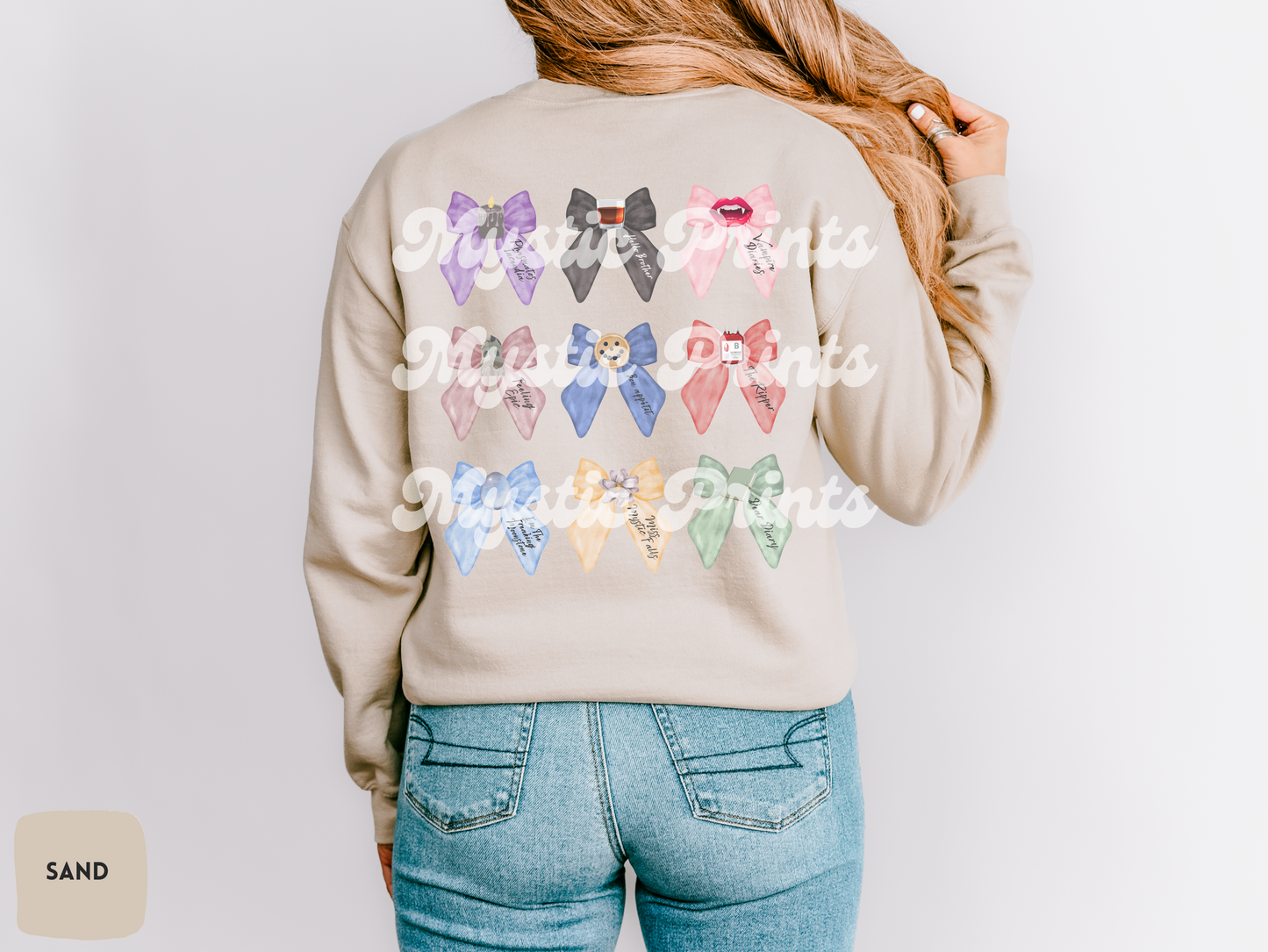 Vampire Diaries Bow Sweatshirt | TVD Aesthetic Crewneck | Mystic Falls Cozy Gift | TVD Merch Sweater