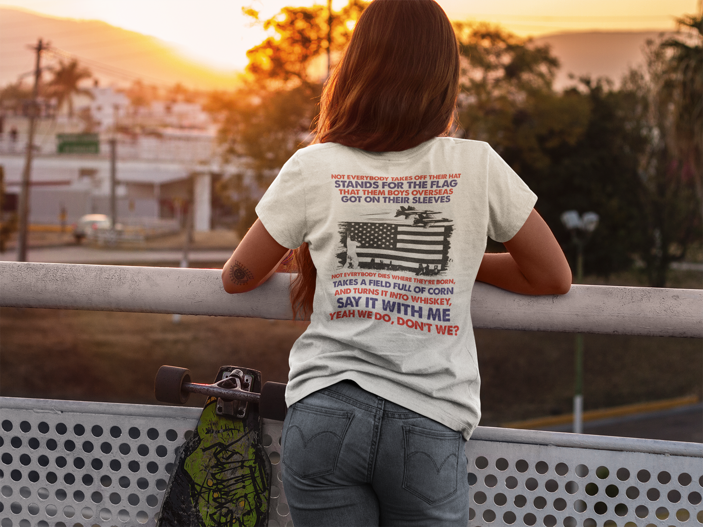 Don’t We American Pride Shirt, Country Music Inspired Tee, Military Jets Flag Shirt, Whiskey & Cornfield USA Tee, Unisex Patriotic Shirt