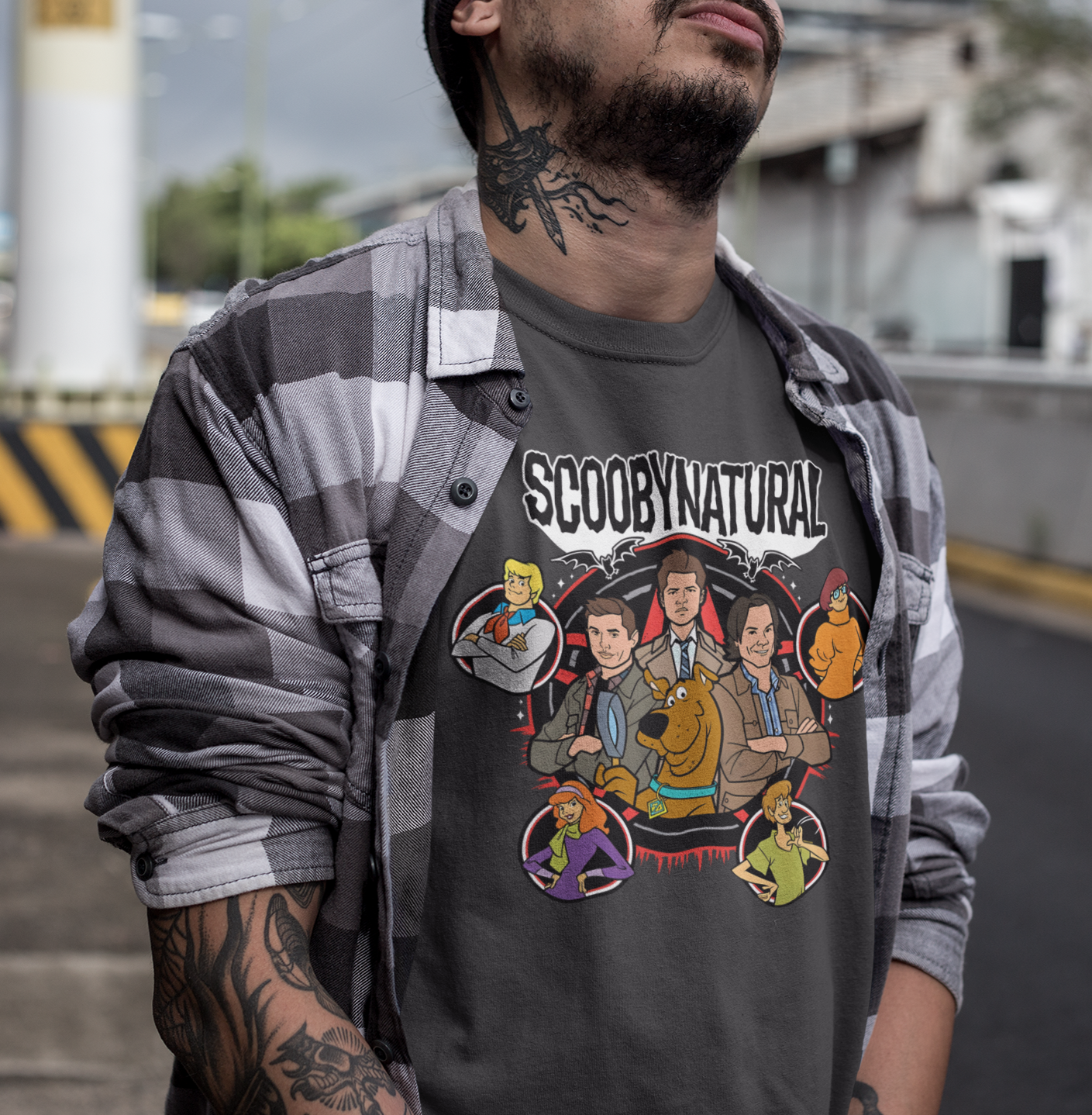 Supernatural T-Shirt, Cartoon Crossover Tee, 90's Cartoon T-Shirt, Supernatural Crossover Tee, Soft Unisex Fandom Shirt, Supernatural Fan Merch