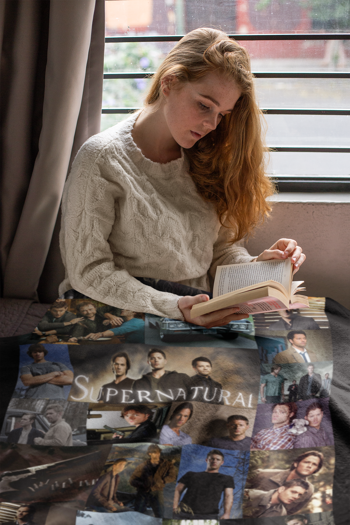 Supernatural Blanket – SPN Inspired Throw – Cozy Comfort for SPN Fans – Supernatural Fandom Blanket - SPN Merch