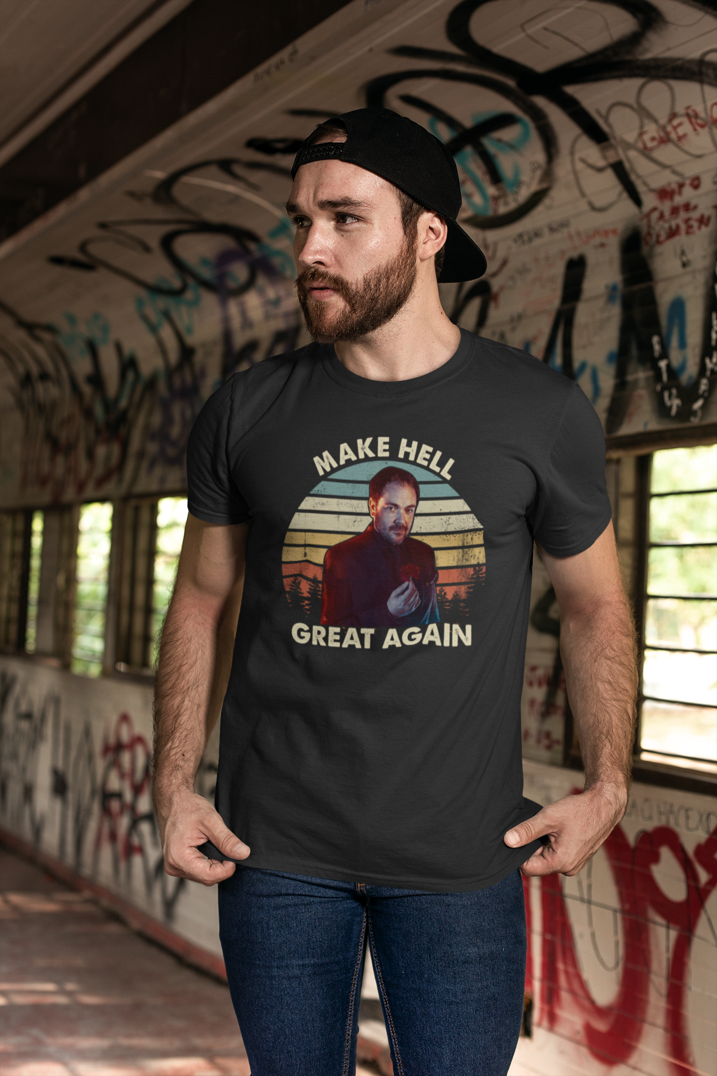 Supernatural T-Shirt - Crowley T-Shirt – SPN Inspired Graphic Shirt – King of Hell Fan Tee – Supernatural Merch - Unisex Comfort Fit