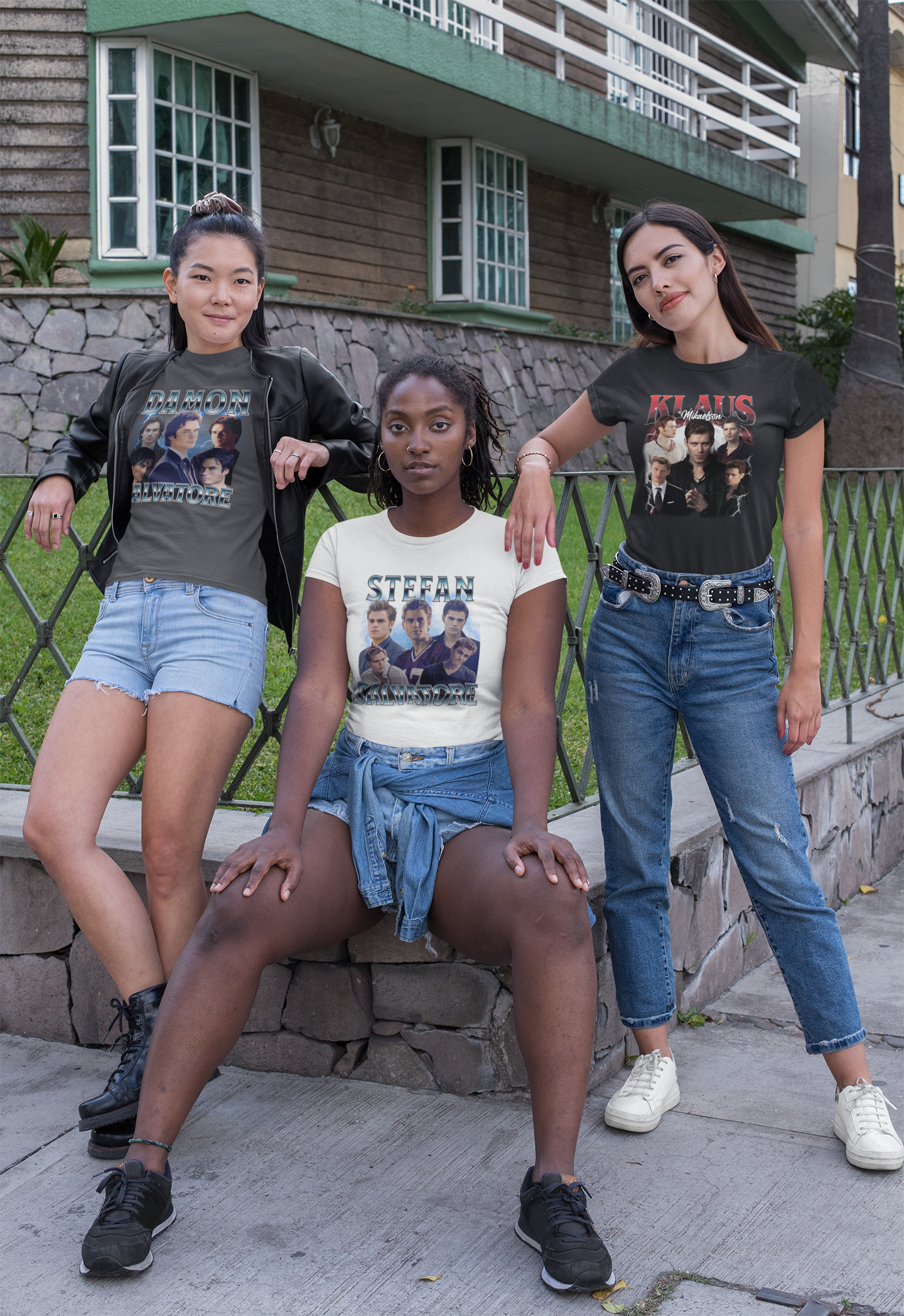 Vampire Diaries T-Shirt, Stefan Salvatore T-Shirt, Vintage Rap Tee Style, TVD Fan Merch, Unisex Soft Comfort Fit
