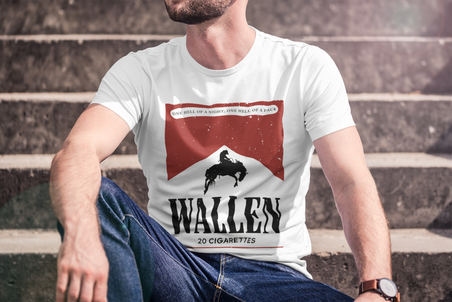 20 Cigarettes Inspired Tee | Comfort Colors Aesthetic Shirt | Country Song Smoke Pack Design | Southern Style Tee