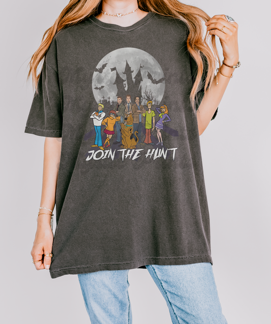 Supernatural Shirt | Crossover Cartoon Hunters Shirt | Mystery Gang Inspired with Sam Dean Cas | Retro Mashup Fan Tee