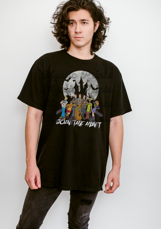 Supernatural Shirt | Crossover Cartoon Hunters Shirt | Mystery Gang Inspired with Sam Dean Cas | Retro Mashup Fan Tee