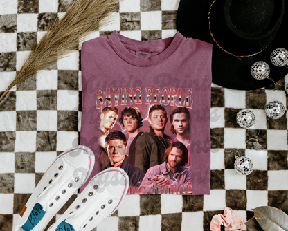 Supernatural Shirt – SPN Bootleg-Inspired Tee – Unisex Graphic T-Shirt – Vintage-Style Hunter Shirt