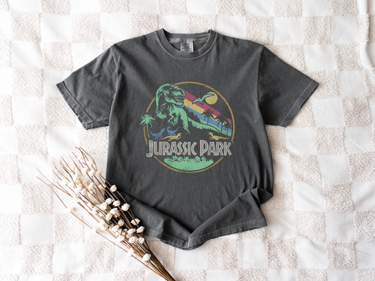 90's Retro Dinosaur Adventure Shirt – Vintage Dinosaur Graphic Tee – Unisex Dino Film-Inspired Tee