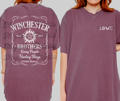 Supernatural T-Shirt- Winchester Brothers T-Shirt – SPN Inspired Graphic Shirt – Supernatural Fan Tee – SPN Merch - Unisex Comfort Fit