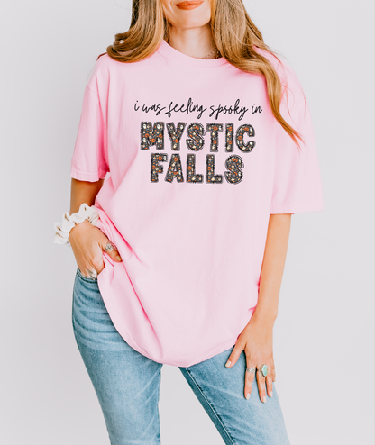 I Was Feeling Spooky in Mystic Falls Shirt | Vampire Diaries Halloween Tee | TVD Fall Graphic Shirt | Spooky Season Top