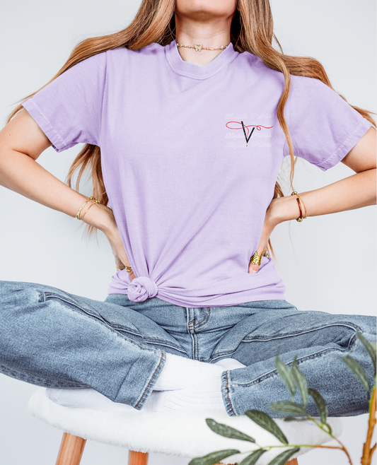 Vampire Diaries T-Shirt | Vampire Diaries Merch | TVD Fan Gift | Mystic Falls Shirt | V Logo Front | TVD Character Names Back