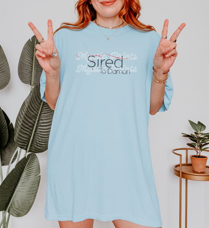 Sired by Damon Shirt | Vampire Diaries TVD Shirt | Mystic Falls Graphic Tee | Damon Salvatore Fan Top
