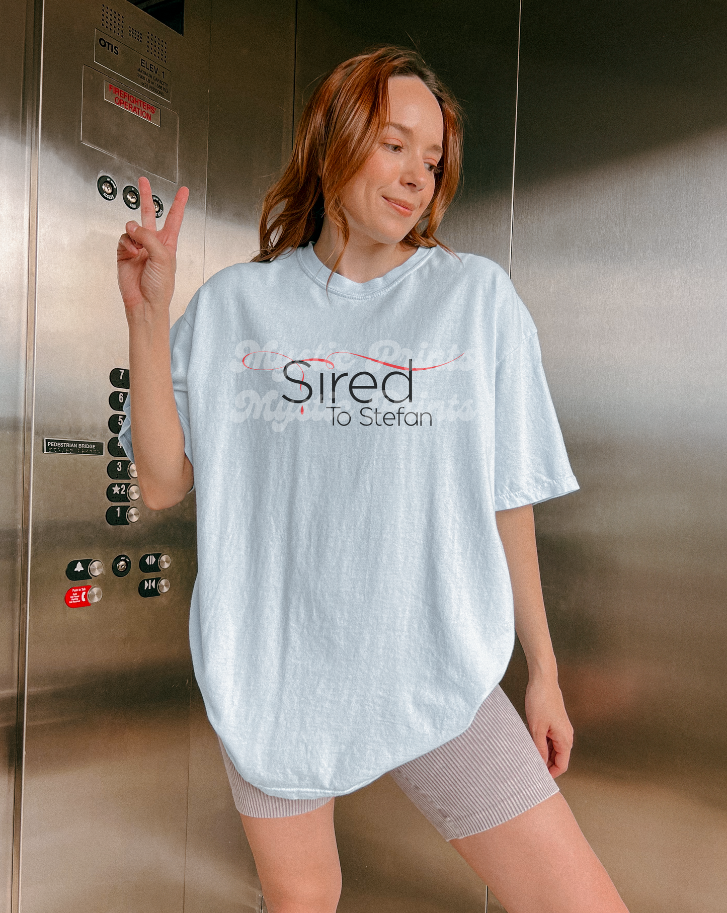 Sired by Stefan Shirt | Vampire Diaries TVD Shirt | Mystic Falls Graphic Tee | Stefan Salvatore Fan Top