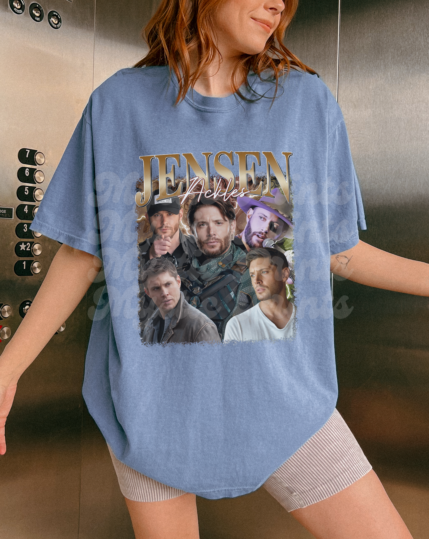 Jensen Ackles Rap Tee | Supernatural Vintage 90s 2000s Rapper Style Shirt | Dean Winchester Fan T-Shirt