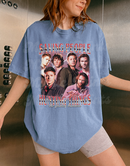 Supernatural Shirt – SPN Bootleg-Inspired Tee – Unisex Graphic T-Shirt – Vintage-Style Hunter Shirt