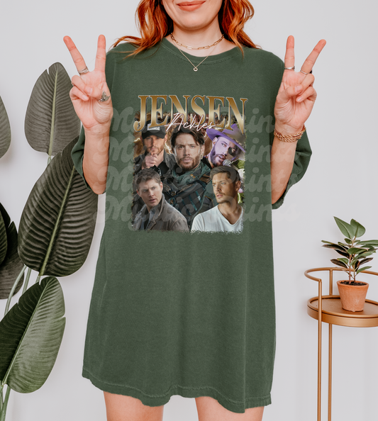 Jensen Ackles Rap Tee | Supernatural Vintage 90s 2000s Rapper Style Shirt | Dean Winchester Fan T-Shirt