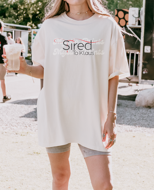 Sired by Klaus Shirt | Vampire Diaries Originals Shirt | Hybrid Graphic Tee | Klaus Mikaelson Fan Top