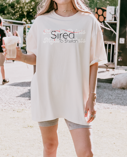 Sired by Stefan Shirt | Vampire Diaries TVD Shirt | Mystic Falls Graphic Tee | Stefan Salvatore Fan Top