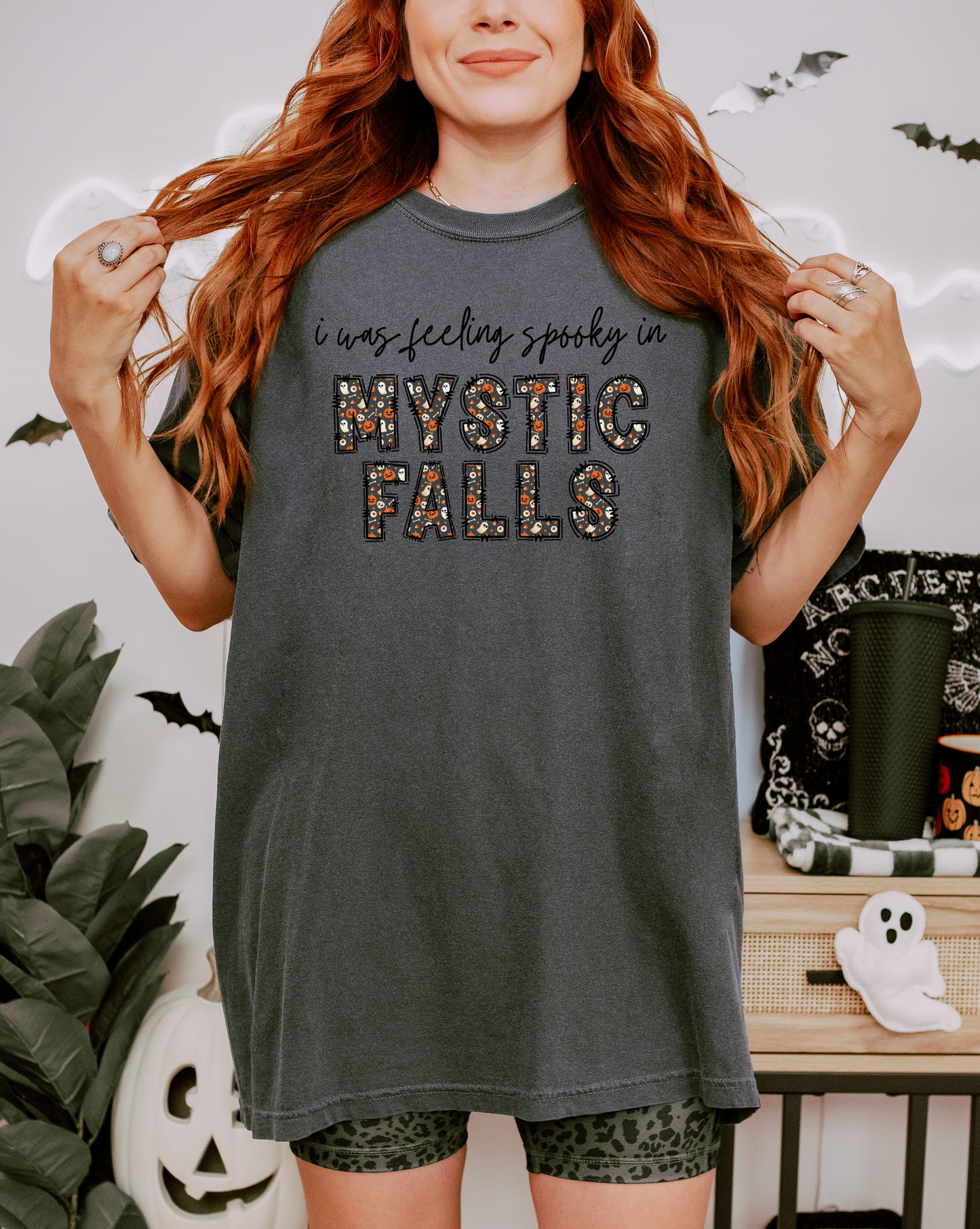 I Was Feeling Spooky in Mystic Falls Shirt | Vampire Diaries Halloween Tee | TVD Fall Graphic Shirt | Spooky Season Top