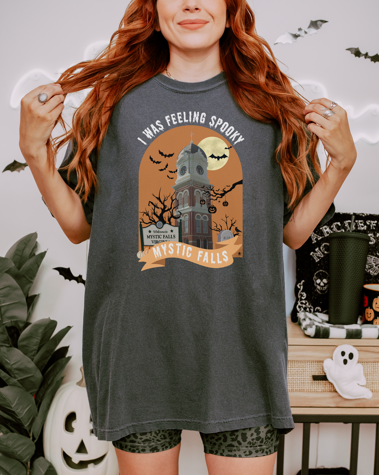 I Was Feeling Spooky Mystic Falls Shirt | Vampire Diaries Halloween Tee | TVD Spooky Season Top | Mystic Falls Graphic