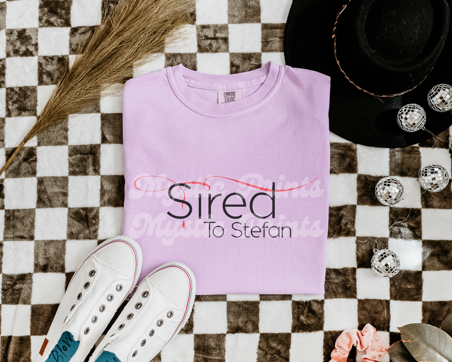 Sired by Stefan Shirt | Vampire Diaries TVD Shirt | Mystic Falls Graphic Tee | Stefan Salvatore Fan Top