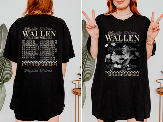 I'm the Problem Country Tee | Inspired by MW Tour Vibes | Comfort Colors Shirt | Country Concert Graphic Shirt
