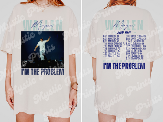 I'm the Problem Country Tee | Inspired by Tour Vibes | Comfort Colors Shirt | Country Concert Graphic Shirt