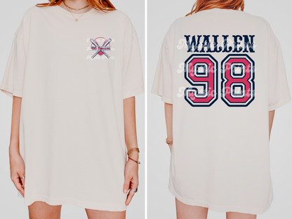 98 Braves Inspired Country Music Shirt | Comfort Colors Tee for Country Concerts | Retro Southern Graphic Shirt