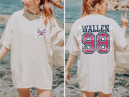 98 Braves Inspired Country Music Shirt | Comfort Colors Tee for Country Concerts | Retro Southern Graphic Shirt