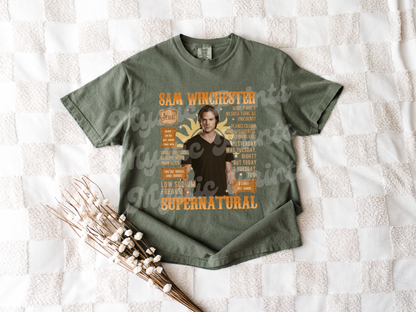 Sam Winchester Rap Tee | Supernatural Bootleg Shirt | SPN Quote Shirt | 90s Rap Style Sam Shirt | Dean & Sam Supernatural Fan Tee