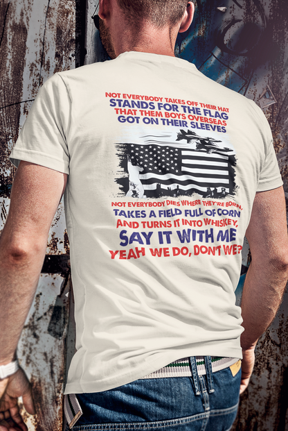 Don’t We American Pride Shirt, Country Music Inspired Tee, Military Jets Flag Shirt, Whiskey & Cornfield USA Tee, Unisex Patriotic Shirt